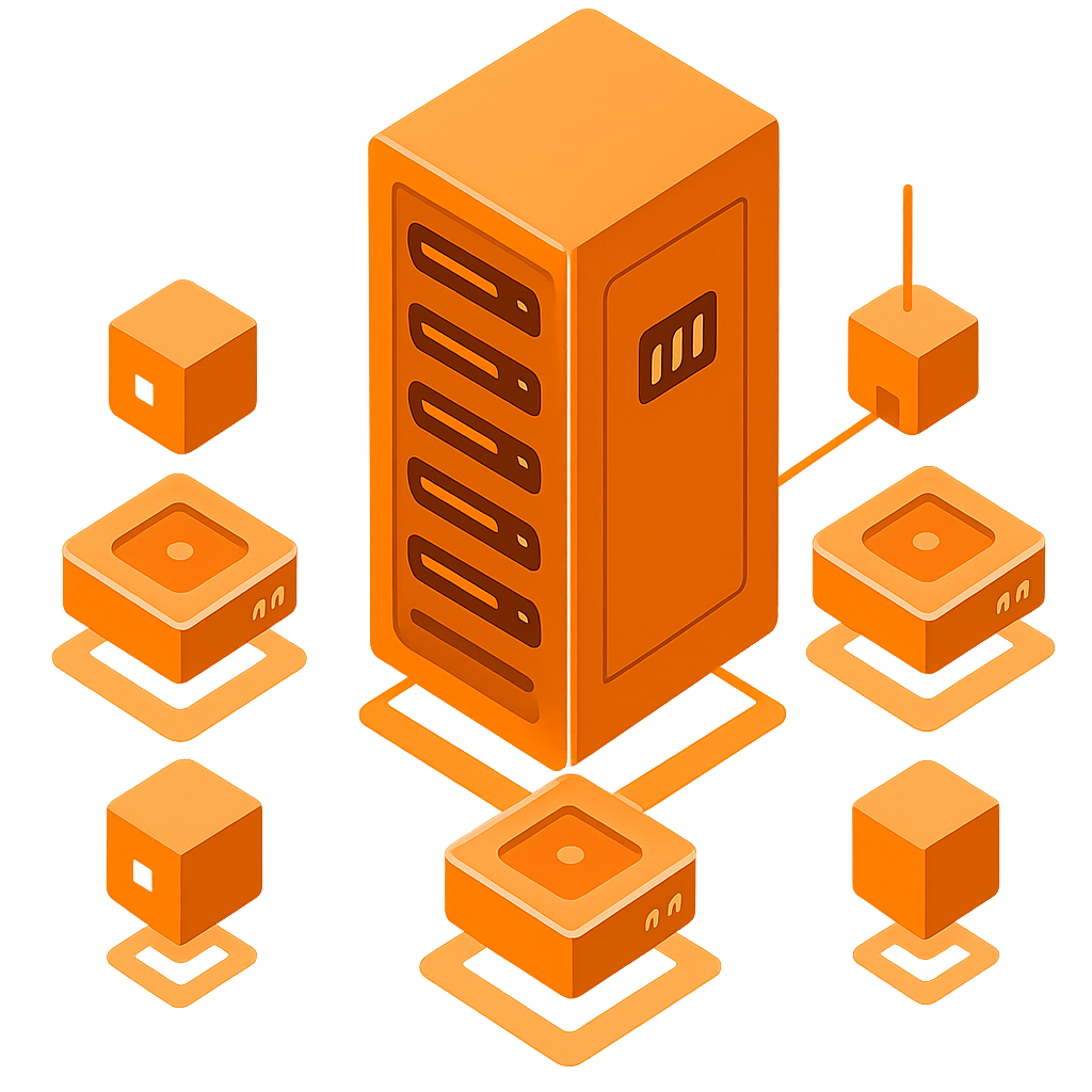 تصویر انتزاعی شبکه دیجیتال